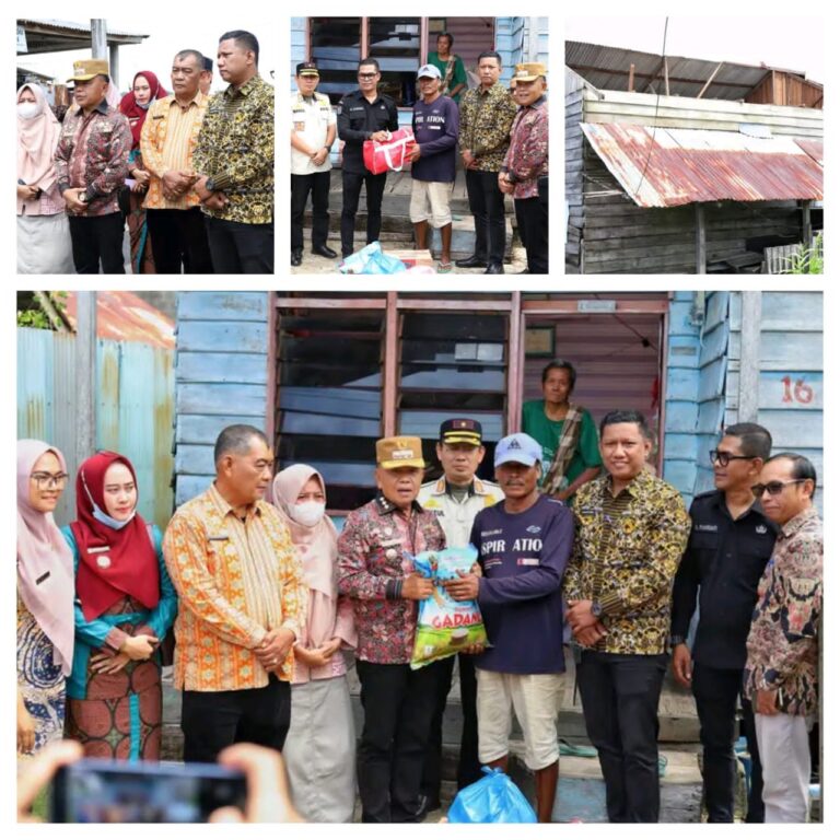 Tinjau Rumah Roboh, Bupati Asmar Perintahkan Perkim Bangun Ulang